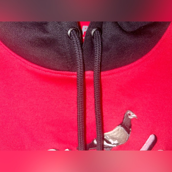 Men’s Red & Black Staple Hoodie Size Medium - Picture 6 of 7